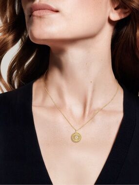 Brilliant Earth Mini Sun Lab Diamond Medallion in 14K Yellow Gold
$495
